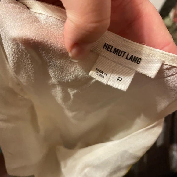 HELMUT LANG ASYMMETRICAL SILK TANK - Picture 3 of 7